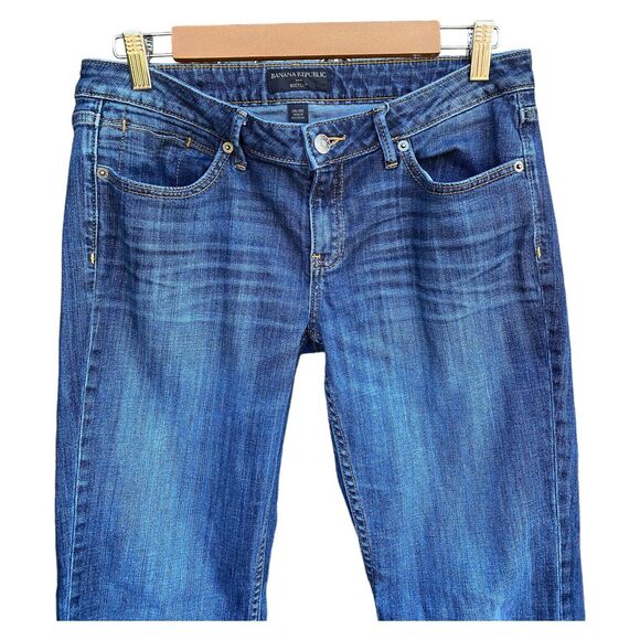 Banana Republic Sz 29/8 Short 34x30 Jeans Low Rise Bootcut Y2K 00s - Picture 2 of 10